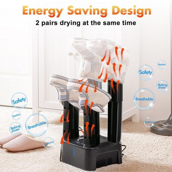 Wobythan Gloves Dryer,Electric Shoes Dryer Boot Dryer Gloves Drying Machine Odor Deodorant Heater with Timer, Boot Dryer