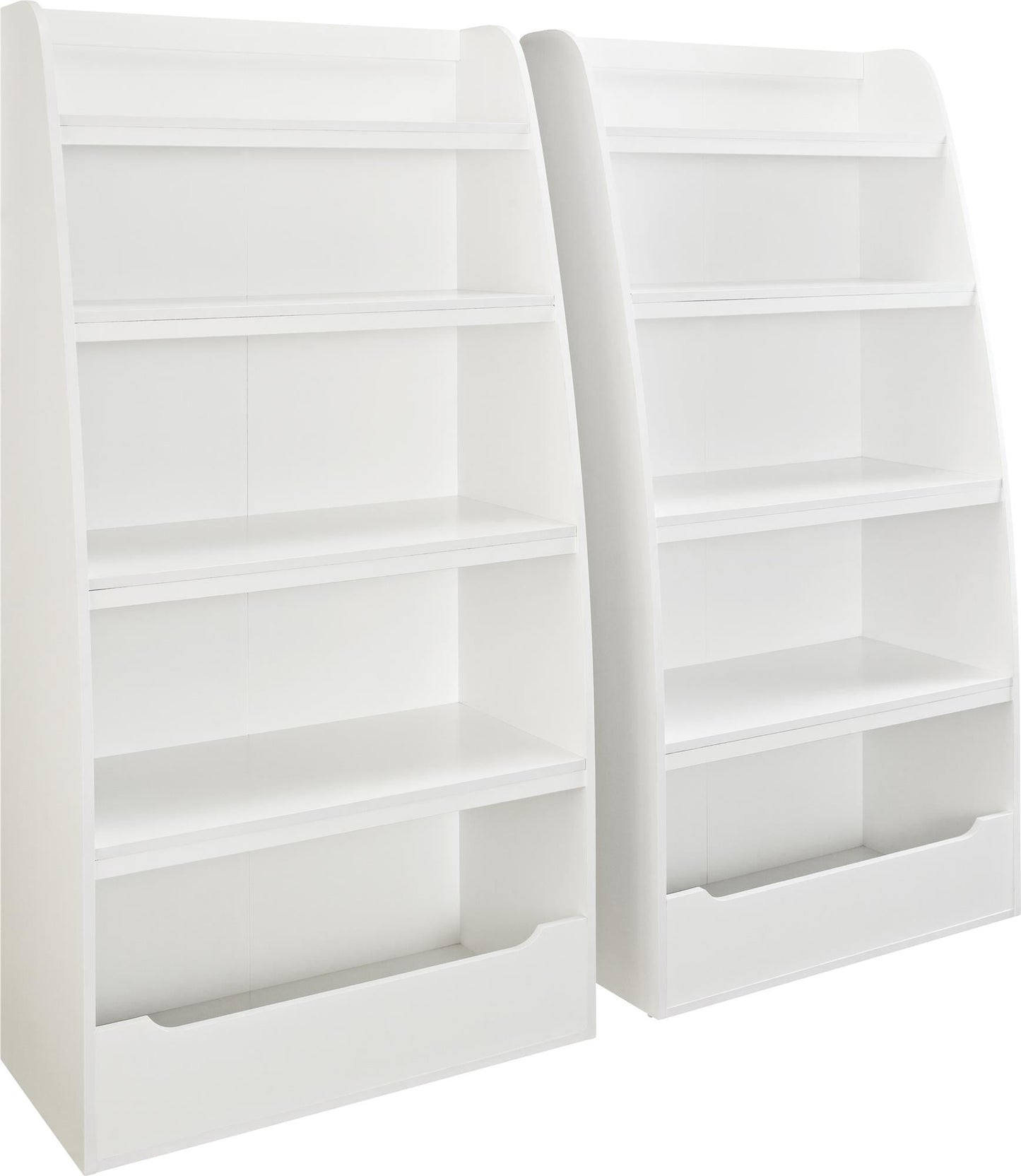 Ameriwood Home Mia Kids' 4-Shelf Bookcase, White