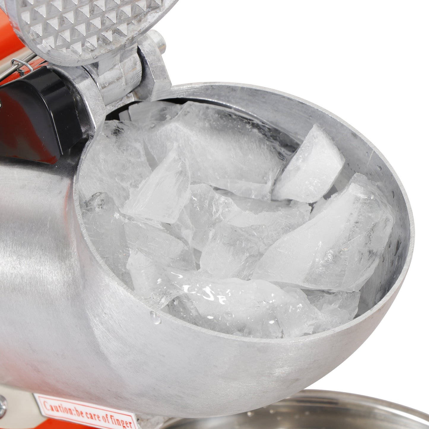 SuperDeal Ice Shaver Machine 300W Electric Ice Crusher Cold Drink Smoothie Making w/Bowl, Orange