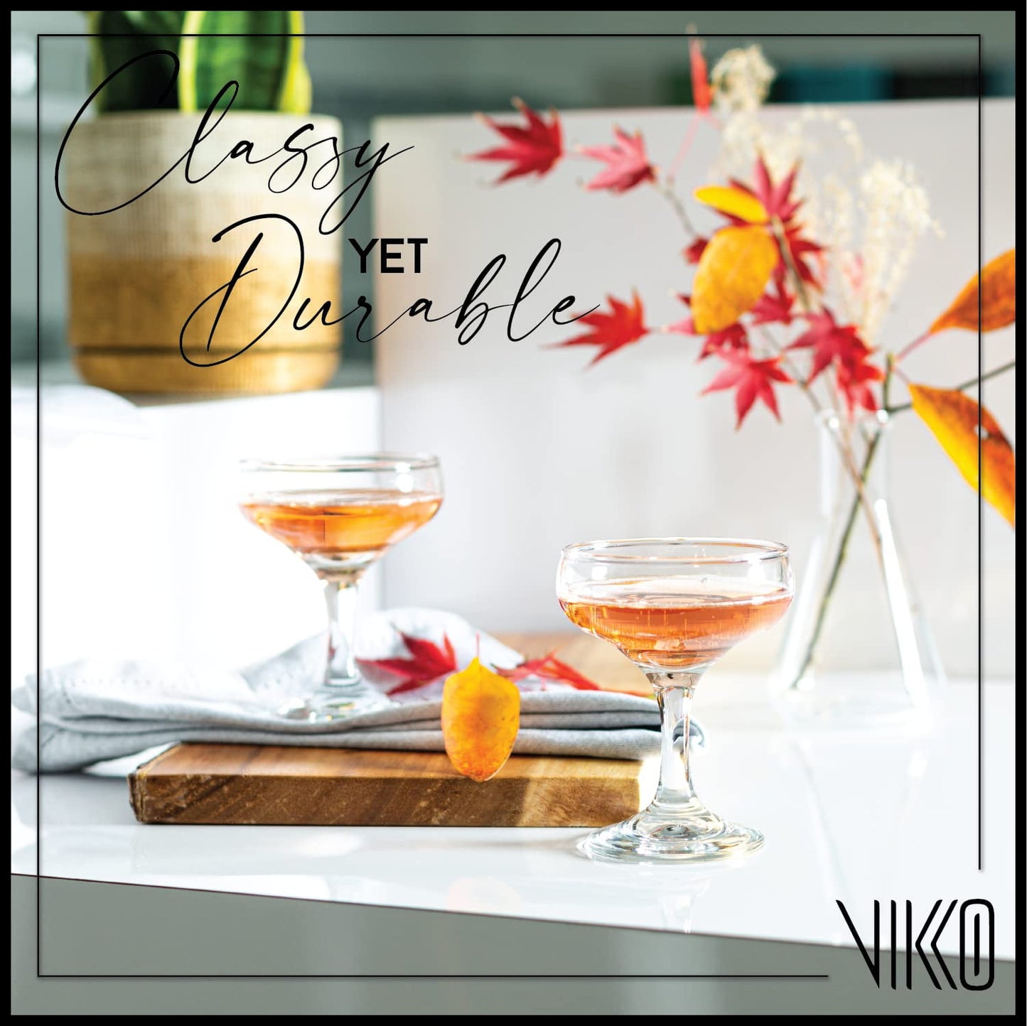 Vikko Cocktail Glasses Coupe Glass, Small Champagne Coupe Glasses, Manhattan Glasses For Cocktails, Classic Martini Glasses, Vintage Coupe Cocktail Glass, Sparkling Wine Saucers Set of 6, 5.2 Oz